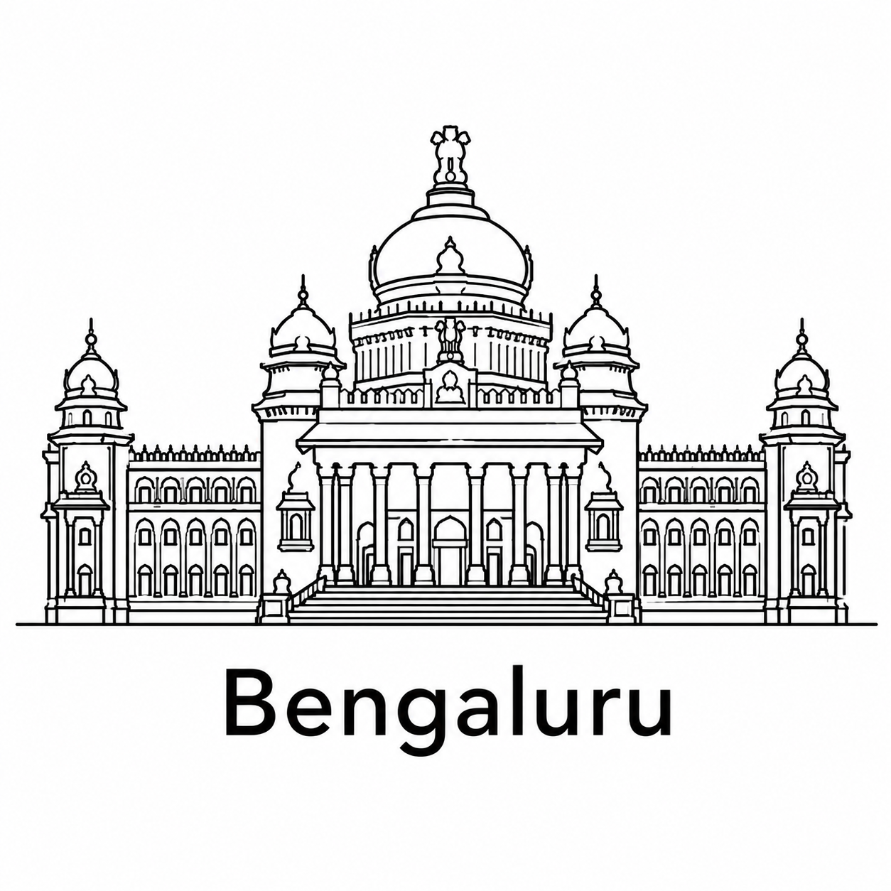 Bengaluru monument icon
